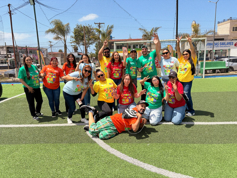 Rubbers Mexico team at the celebration of Childre's day