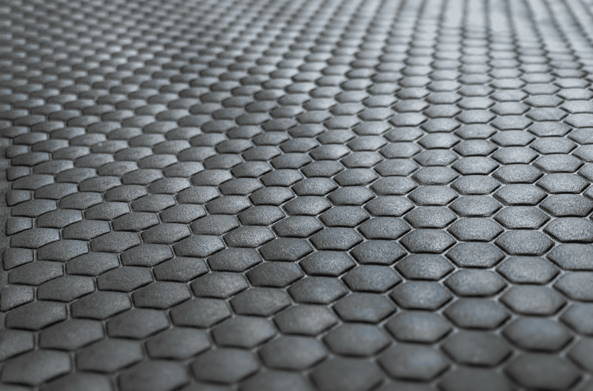 Close-up of a textured styrene butadiene rubber (SBR)