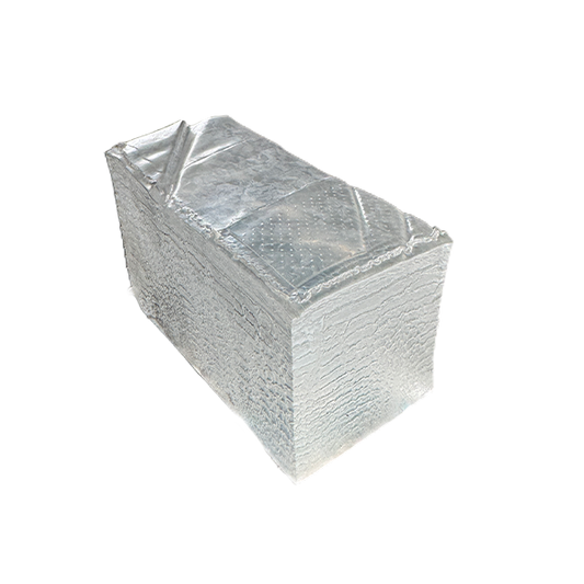 A rectangular block of epdm shown on a plain white background.