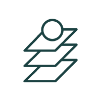 Abstract icon of the representation of the resistance on a white background